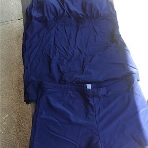 Women's Navy Swim Set